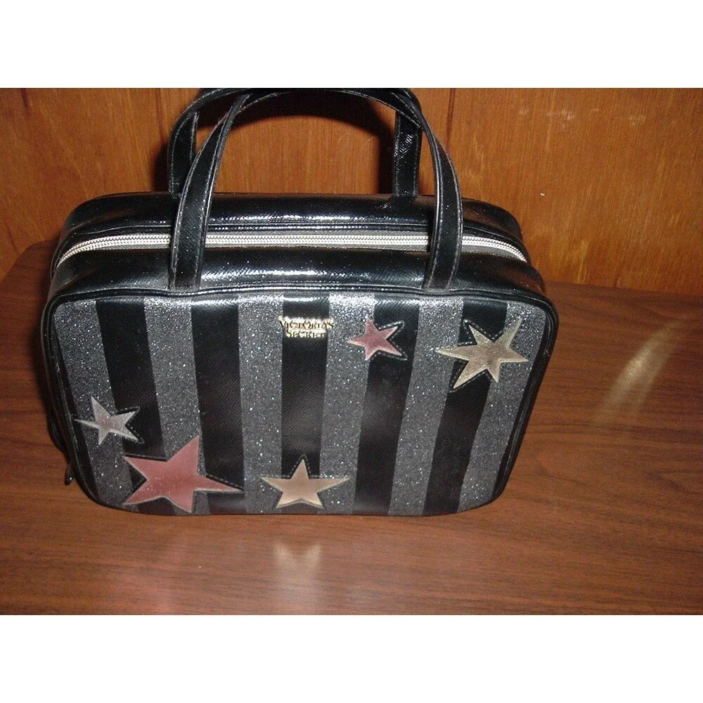 Victoria Secret Celestial Shimmer Jetsetter Hanging Travel Toiletry Case Stars
